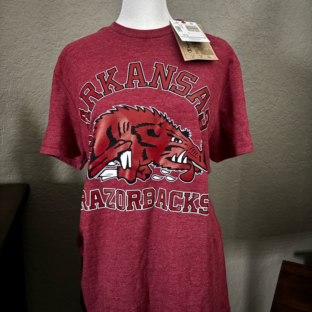 Arkansas Razorbacks Champion Maroon Graphic T-shirt